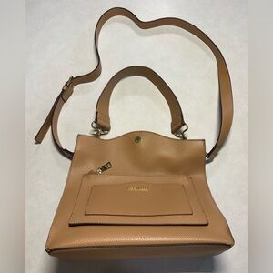 Steve Madden BParker Tan Leather Shoulder Bag